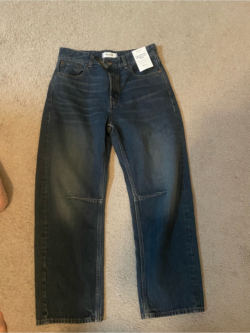 Men's Dark Blue Straight-Leg Jeans